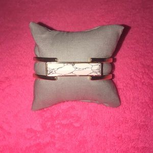 White marble gold bracelet